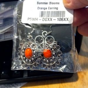 Orange bloom pretty earrings